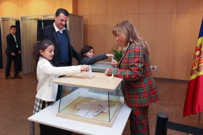 Jordi Gallardo, candidat de Liberals a cap de Govern, ha votat a la capital