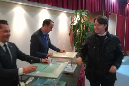 Carles Naudi vota a la Massana