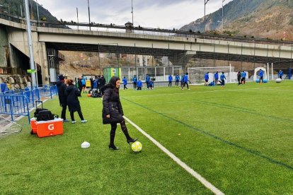 Laura Mas i Xavier Fernández han visitat el camp de Prada de Moles