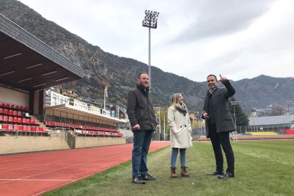 Membres de la llista demòcrata a l'Estadi Comunal