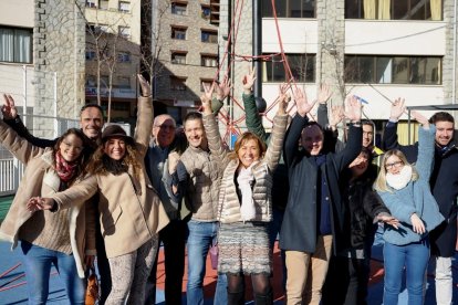 Marsol, Espot i candidats de la llista d'En Comú per Andorra la Vella
