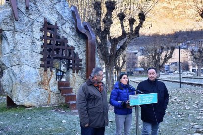 Laura Mas, Joan Miquel Rascagneres i Èric Alguacil aquest matí