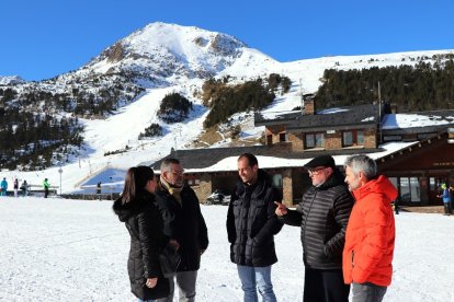 Els candidats d'En Comú per Encamp a les pistes d'esquí