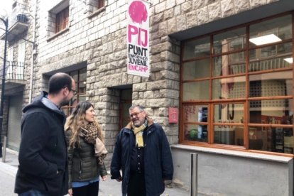 Els candidats d'En Comú per Encamp aquest matí