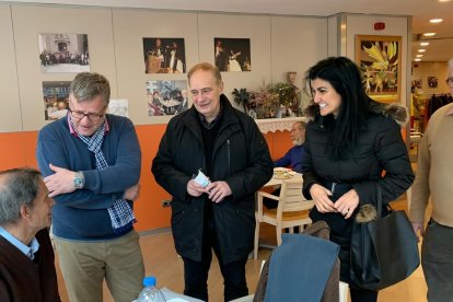 Josep Pintat i Carine Montaner han acompanyat Jordi Rubia a la llar escaldenca