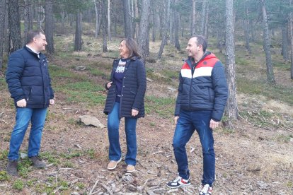 Josep Majoral amb membres de la llista d'UL