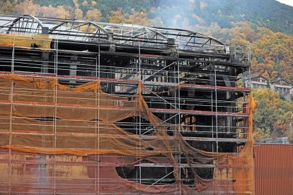 El gimnàs i la guarderia dels Serradells, al febrer