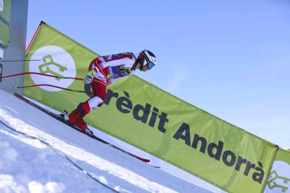 Stephanie Venier, la més ràpida del descens femení