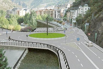El comú de Sant Julià proposa 220 places de pàrquing sota del nou vial