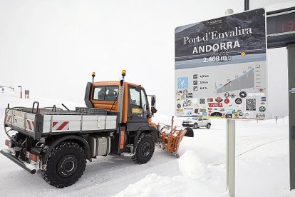 El COEX treballant al Port d'Envalira