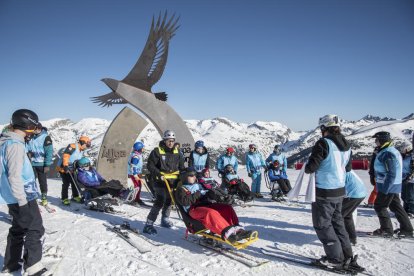 La pista de l'Àliga s'obre a persones amb diversitat funcional