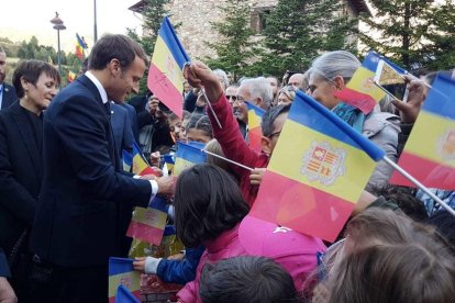 Macron arriba a Canillo