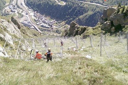 Les millores als corredors d'allaus de l'RN-20, a punt per a l'hivern