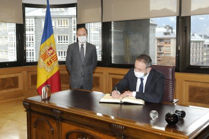 Espot rep al ministre d'Afers Exteriors de San Marino