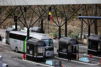 Transport de viatgers en ple funcionament dimecres al matí