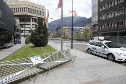 Bancs precintats a Andorra la Vella