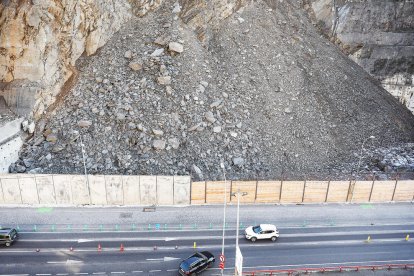 La protecció de l'esllavissada de la Portalada ja ha costat prop de 280.000 euros