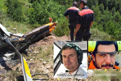 Haritz Galarraga accidentat en helicòpter