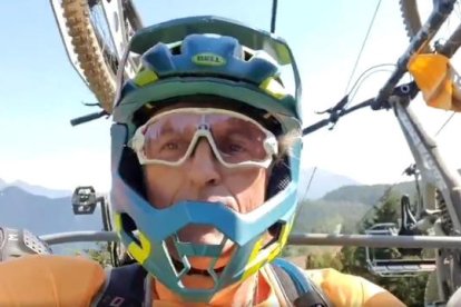 Jesús Calleja gaudeix del BTT a Pal Arinsal