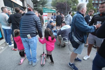 Imatges dels aficionats anglesos a Andorra