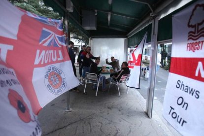 Imatges dels aficionats anglesos a Andorra