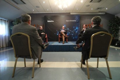 David Cabero durant la conferència d'aquest matí