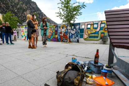 S'inaugura el mural de l'Espai Columba