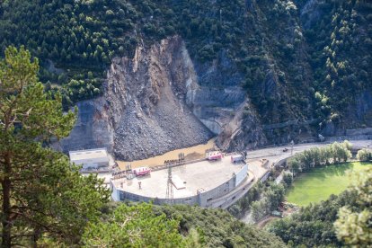 L'estat de la Portalada en el moment de l'esllavissada ara fa dos anys