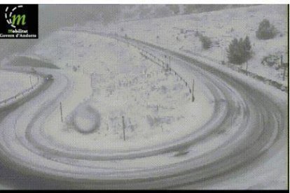 Imatge de la càmera de Mobilitat al refugi d'Envalira