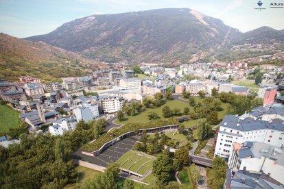 Imatge del parc projectat pel comú a Encamp