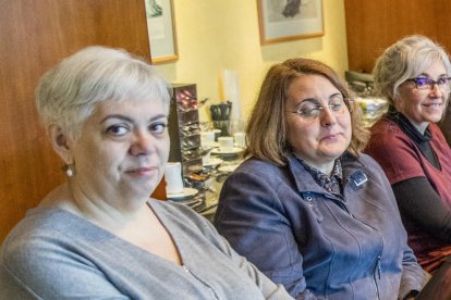 Susagna Arasanz en una reunió del consell d'administració de la CASS de l'any passat