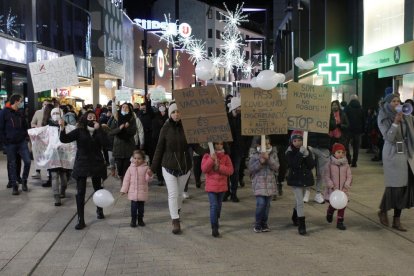 Manifestació antivacunes d'aquest dissabte