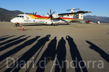 Primer vol Andorra-Madrid