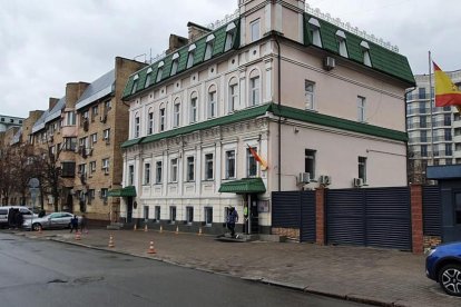 L'ambaixada espanyola a Kiev dijous al matí