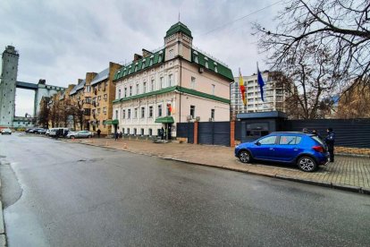 La seu de la legació d'Espanya a Ucraïna