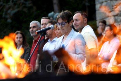 Recollida de la flama del Canigó a la Casa de la Vall