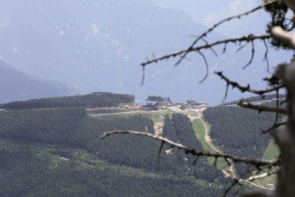La zona de la Caubella on s'instal·larà l'heliport.