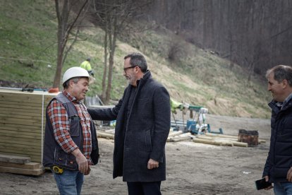 Visita a les obres del camí Ral de la Massana