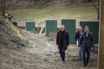 Visita a les obres del camí Ral de la Massana