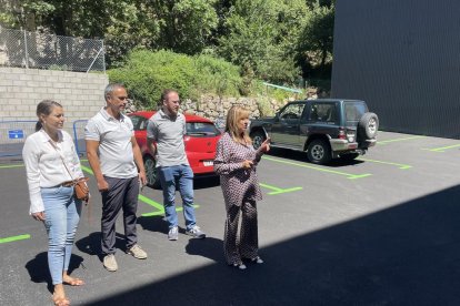 Conxita Marsol al nou aparcament Malreu.