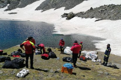 El cos de salvament a Ordino