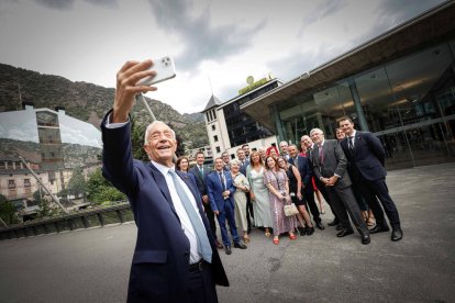 Rebelo de Sousa va fer la seva tercera visita oficial al Principat.