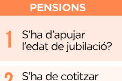 Disparitat de visions sobre el model de pensions i salut