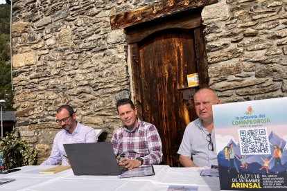 Roda de premsa de presentació de la Pitavola del Comapedrosa