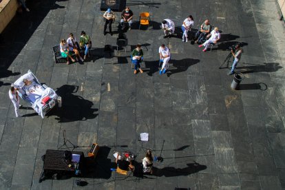 Primera sessió de musicoteràpia del SAAS.