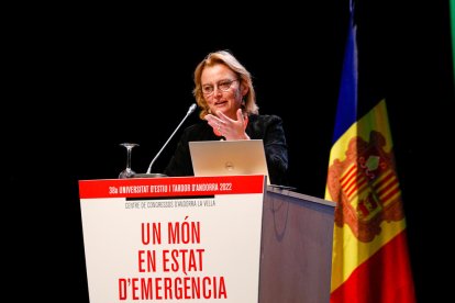 L'economista Sylvie Matelly al Centre de Congressos.