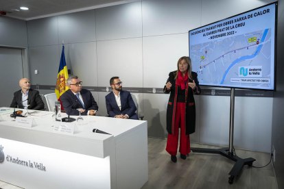 Presentació de les obres de la xarxa de calor i embelliment al carrer Prat de la Creu