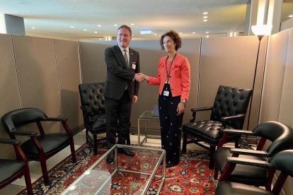 La ministra Ubach reunida amb el seu homòleg a Sèrbia