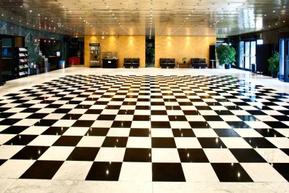 Vestíbul del Centre cutlural lauredià.