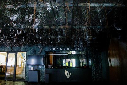 L'interior del Centre Cultural i de Congressos de Sant Julià de Lòria durant el matí d'ahir.